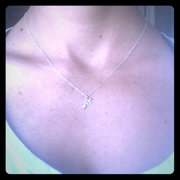 💗DOGEARED💗Silver-18”inch Cupids Arrow Necklace💘 - Picture 3 of 8